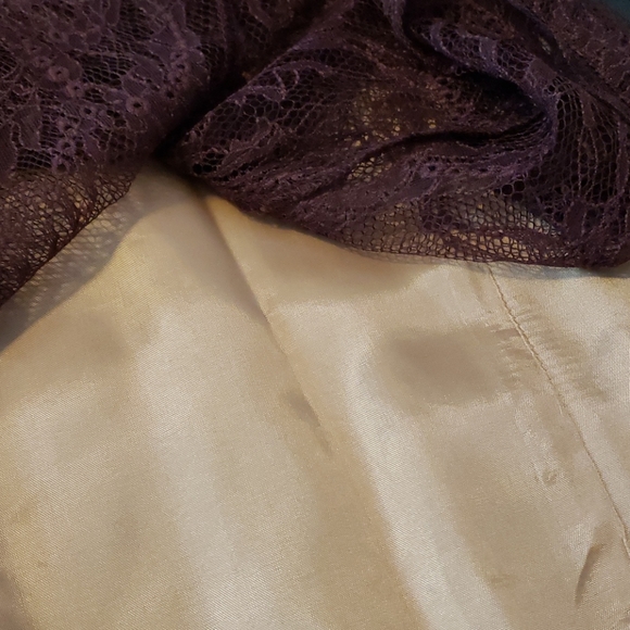 Like New - DKNY City Gorgeous Burgundy Lace  Skirt - Picture 3 of 7